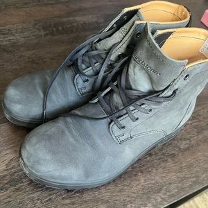 Blundstone Lace-Up Original Series Low Heel - Rustic Black